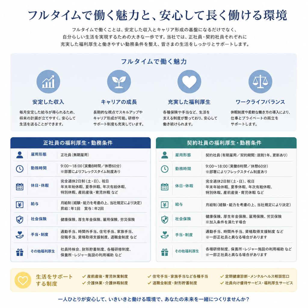 フルタイムの求人情報